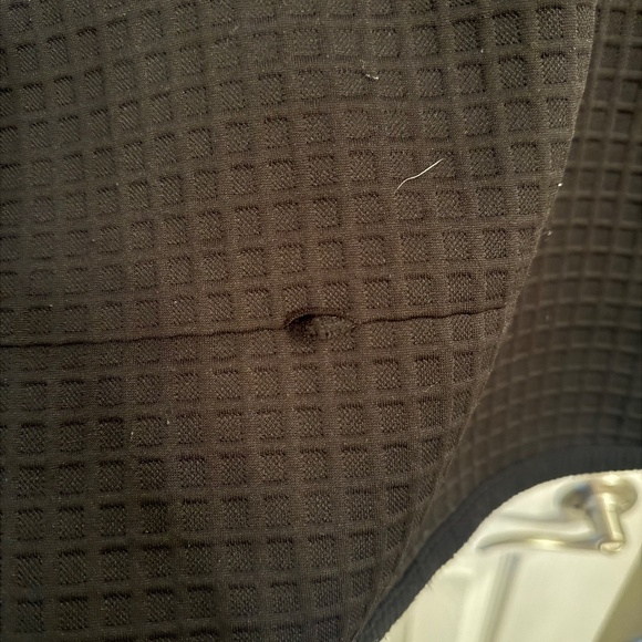 MAX STUDIO Ruched Elbow Sleeve Waffle Knit Top | M - Picture 4 of 6